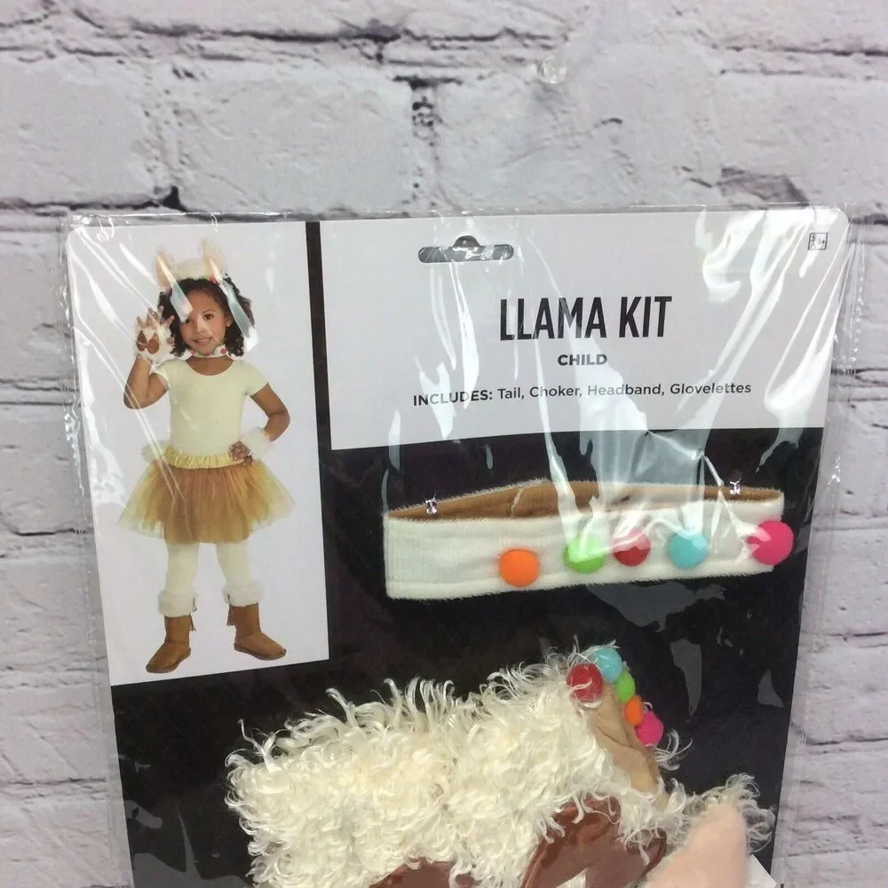 Llama Costume Accessory Kit For Kids Halloween Cosplay Theatrical Party Child 3+